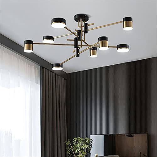 Plafonnier LED moderne et lustre industriel rétro vintage pour le salon