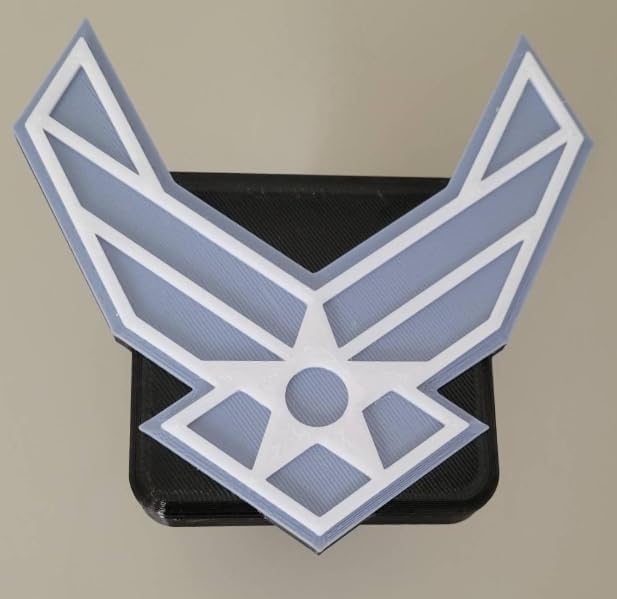 Air Force Tow/Trailer Hitch Cover for 2" Receivers. Air Force Receiver Tube Hitch Plug Towing Hitch Covers Truck Hitch Accessories for Sedans Cars SUVs Pickup Trucks.