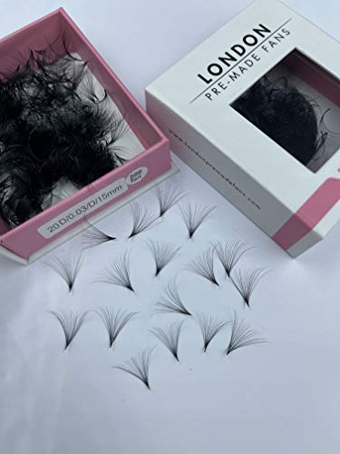 Éventails 20D préfabriqués Promade extension volume russe D 13mm