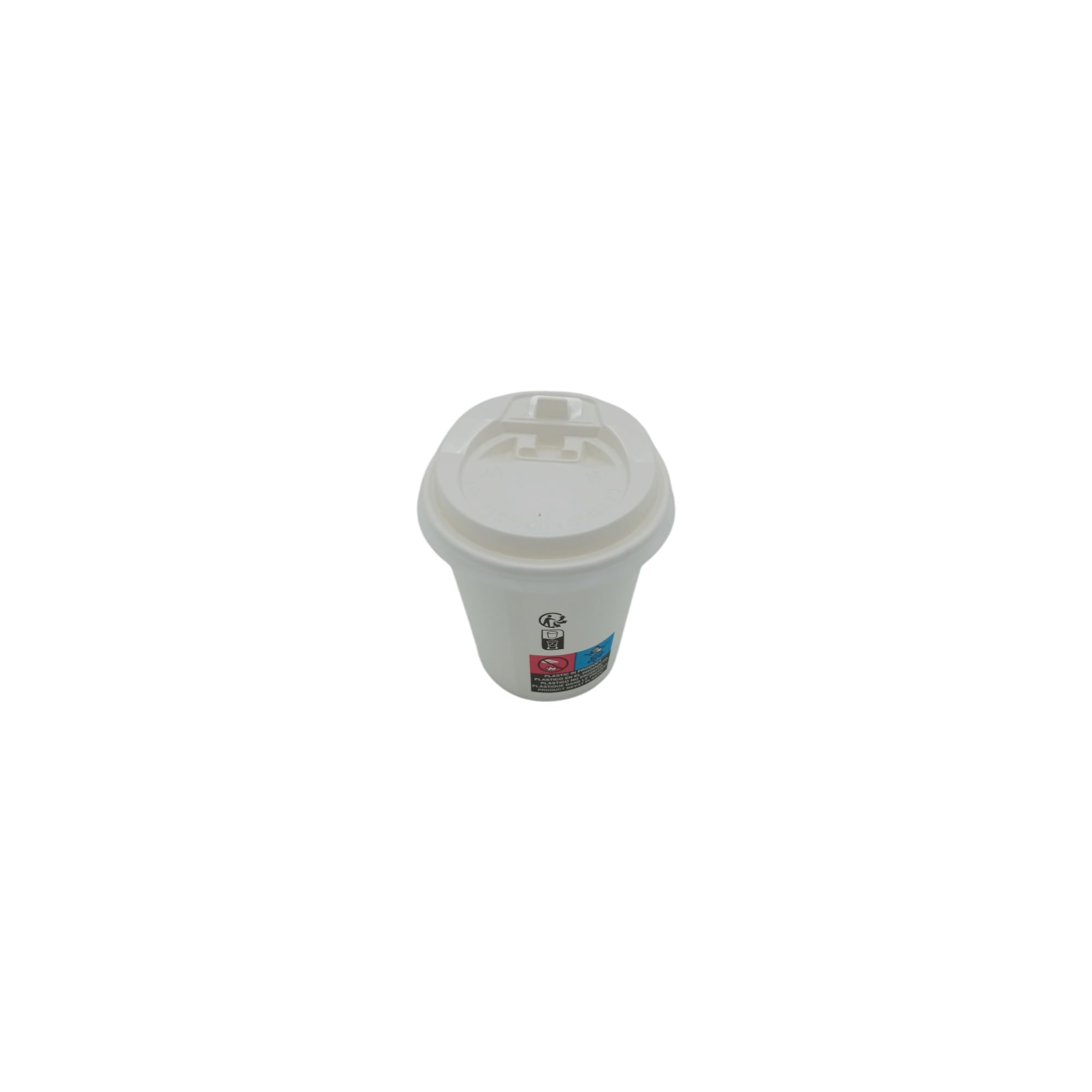 Générique 1000 Gobelets 20 cl (7 oz) en Carton Blanc avec Couvercles en Plastique – Tasses Jetables avec Couvercles Hermétiques et Résistants pour Boissons Chaudes et Froides