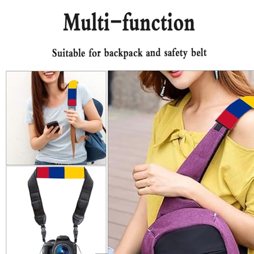 2-Pack Colombia Flag Car Seat Belt Pads – Premium Soft Fabric, Comfortable and Supportive – Ideal for Cars, Trucks, SUVs – Show Your Colombian Pride with Comfort