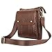 ZZNICK Genuine Leather Messenger Bag, Sling Bag Crossbody Shoulder Bags for Travel Work Business (Brown-2303, Medium)