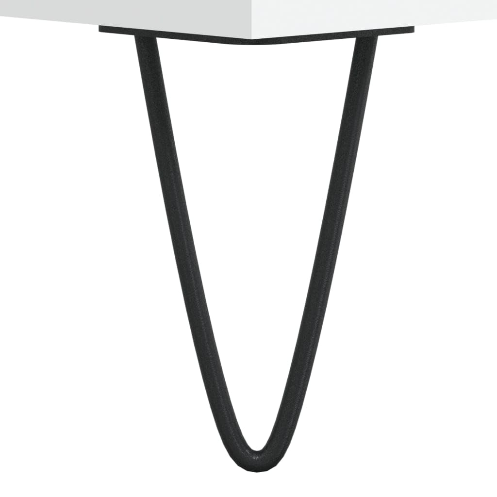 ZEYUAN Mueble para Discos Madera contrachapada Blanco 84,5x38x89 cm, Estanteria CD, Mueble Tocadiscos, Mueble para Discos, Mueble para Vinilos, Mueble para Tocadiscos - 831772