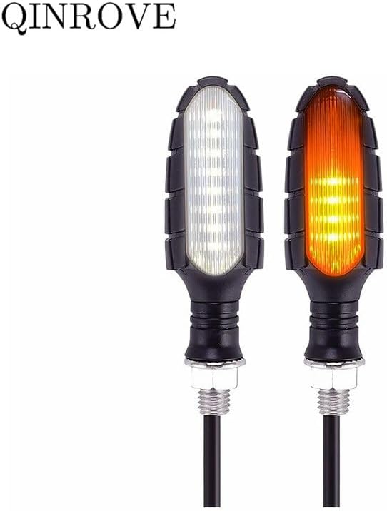 ユニバーサル 16 LED オートバイ用ターンシグナルライト - 12V 10mm ABSフラッシュインジケーターランプ ヤマハ M