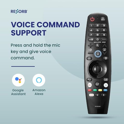 Image of LG TV Remote Compatible with Smart Android WebOS 4K LED TV, Works with MR650, MR19BA, MR20GA, MR21GA, Voice & Pointer Function, Black LED 703 VC
