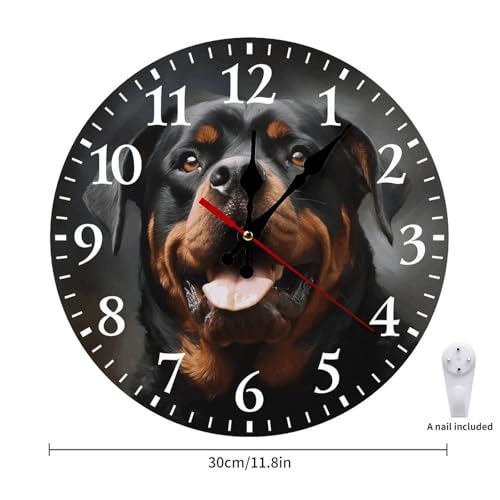 Reloj de Pared Redondo de Madera 12 Pulgadas miniatura 2