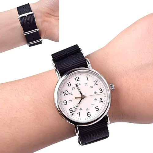 Ritche Military Ballistic Nylon Strap 16mm 18mm 20mm 22mm Premium Nylon Watch Band Strap With Stainless Steel Buckle (4 Packs), Valentine's day gifts for him or her