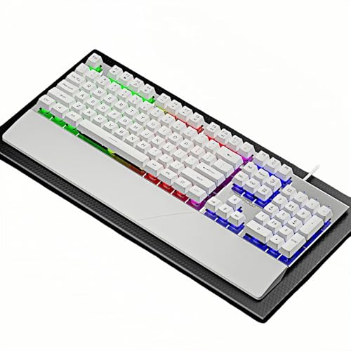 Teclado Gamer Guiheng LED Arcoíris USB 104 Teclas