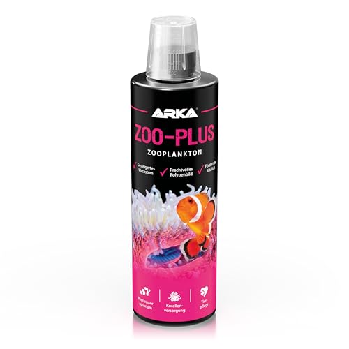 Plankton Fische Korallen 473 ml – konserviertes Futterplankton für Meerwasseraquarien – mit Mysis, Copepoden, Daphnien & Artemia-Nauplien – ARKA Zoo-Plus