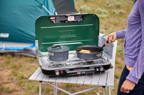 Coleman-Classic-3-Burner-Propane-Camping-Stove-Portable-Camp-Stove-with-3-Adjustable-Burners-Push-Button-Instant-Ignition-28000-BTUs-for-Camping-Tailgating-Grilling-BBQs-More