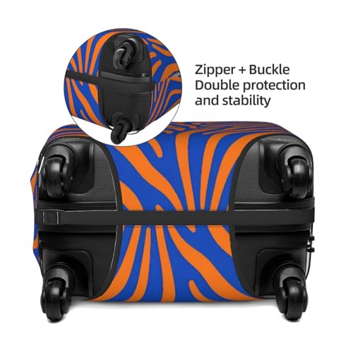 Stripe Orange Navy Luggage Covers For Suitcase Elastic Suitcase Cover Protector Scratch-Resistant Covers For 25-28 Inch Luggages L4