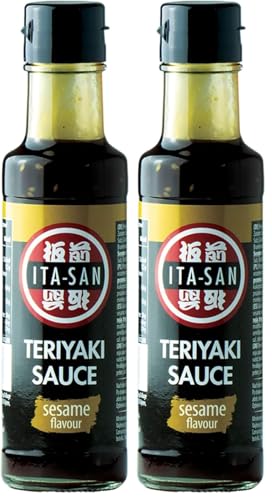 ITA-SAN Salsa Teriyaki con sabor a sésamo, salsa sazonadora con aromas orientales, 1 x 150 ml (Paquete de 2)