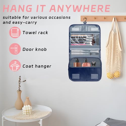 Image of Toiletry Bag Travel Bag with Hanging Hook for Women Men,Royal Blue