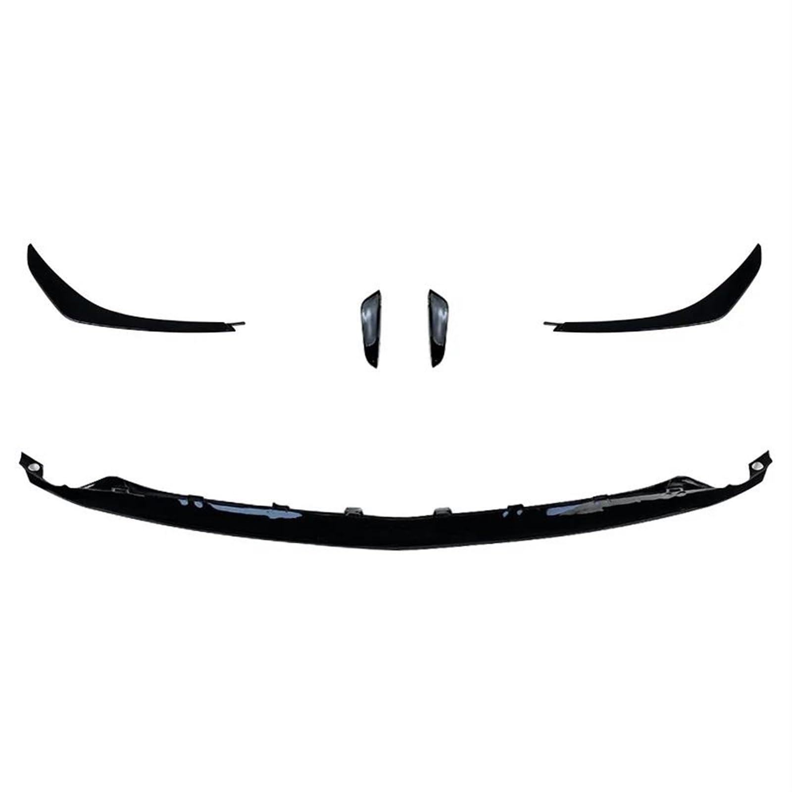 DZSJFGAIS Splitter 5 Pcs For Mercedes For Benz GLA Class H247 GLA200 GLA35 GLA45 For AMG 2020+ Front Bumper Lip Spoiler Splitters Front Spoiler