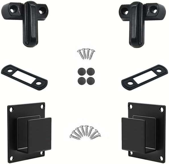 2set Caravan Table Storage Kit Camper Van Motorhome Folding Outdoor Table Cabinet Panel T Shaped Buckle Portable RV Accessory