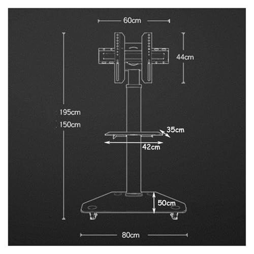 Soporte movil para TV de 32 a 80 pulgadas miniatura 2