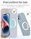 2 Pack Mag-Safe Wandhalterung – Magnetischer Sticker für iPhone 12/13/14/15/16 & Mag-Safe-Hüllen – N52H-Strong-Magnet, Metallgehäuse, Klebepads ohne Rückstände (Weiß)
