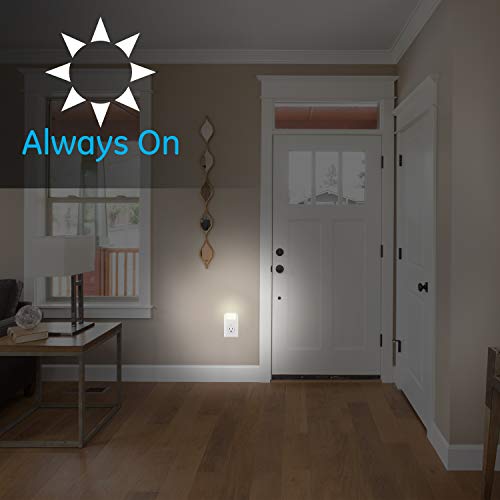 GE White Always-On LED Night Light, Plug into Wall, Compact, Soft Glow, UL-Listed, Ideal for Bedroom, Nursery, Bathroom… - Image 3