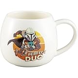 サンアート 「 スターウォーズ 」 コロンと丸い コーヒーマグ マグカップ PERFECT DUO 約径12×8cm 200ml マンドー 食器 雑貨 スター・ウォーズ グッズ 誕生日プレゼント 白 日本製 SAN4640-3