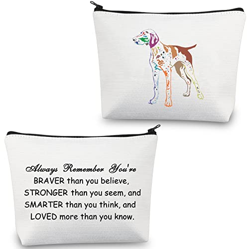 CMNIM German Shorthaired Pointer Gifts GSP Dog Lover Gift German Shorthaired Pointer Bag Makeup Cosmetic Pouch Dog Owner Gift (German Shorthaired Pointer Makeup Bag)