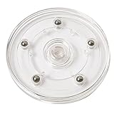 HSTECH 9” Lazy Susan Turntable Acrylic Ball Bearing Rotating Tray for Spice Rack Table Cake Kitchen Pantry Decorating TV Laptop Computer Monitor, 50-lb Load Capacity (360˚ Rotation)