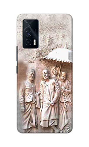 Image of Printed Hard Back Cover Case for Vivo iQOO 7 5G Back Cover (Sai Baba) -1803