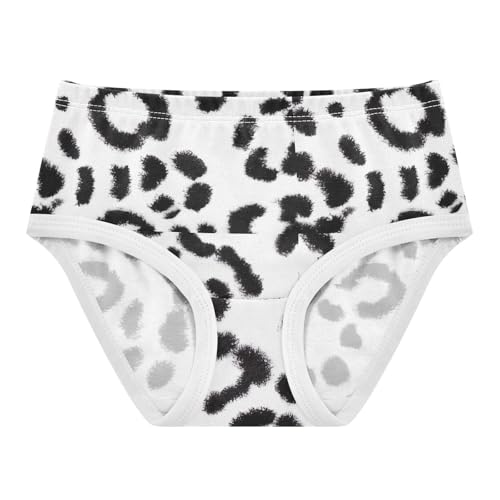 Joisal Toddlers Underwear Floral 2t Cotton Panties Little Girl Pattern Underpants Briefs Black White Leopard Skin