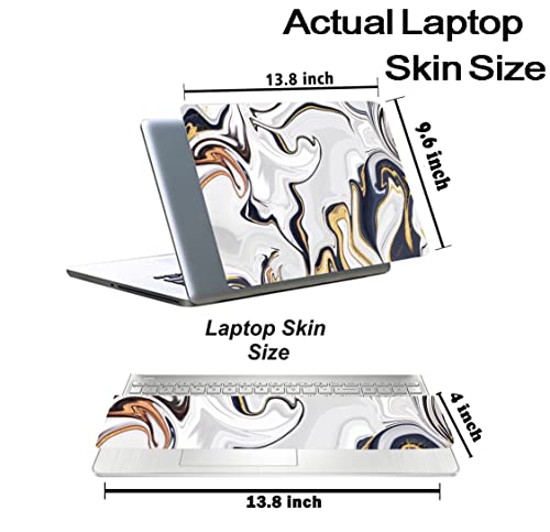 Image of Marbel D13 Top+Wrist Pad Vinyl Laptop Skin /Sticker /Cover for 14 Inches Laptops Laminated-Removable-HD Quality Compatible for Hp-Dell-Sony-Lenovo-Asus etc.(13.8x9.6 Inches)