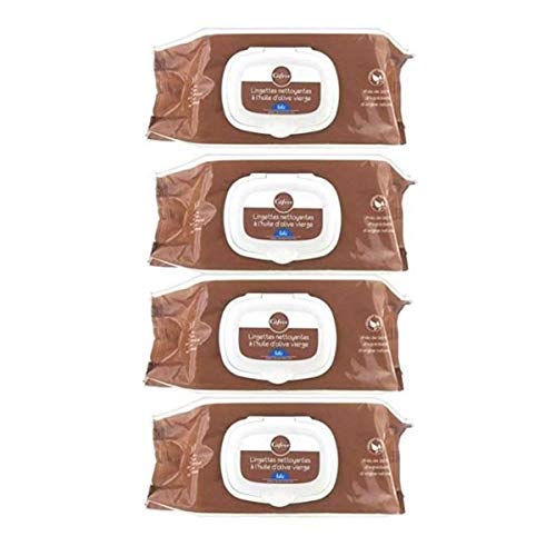 Gifrer Toallitas limpiadoras con aceite de oliva virgen - Lote de 3 x 70 toallitas + 1 paquete