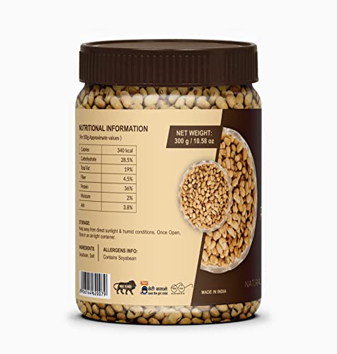 Palfrey Roasted Soyabean | Healthy Roasted Namkeen Snacks | Crunchy, Tasty & Delicious (300g)