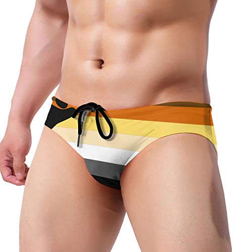 Bear Flag Gay Culture New Men's Swimming Trunks Swimming Diving Surfing2