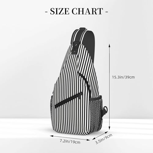 Mochila Urbana Negra con Rayas en Blanco y Negro miniatura 3