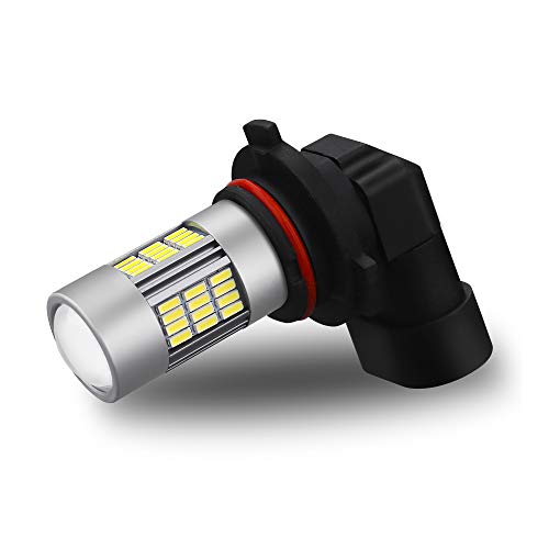 Alla Lighting Super Bright H10 9145 Led Fog Lights Bulbs 4014 54-Smd 12V 6500K Xenon White 9140 9045 Car’s Truck’s Fog Lamps Replacement #TOP6