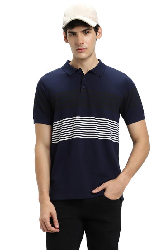 Image of Dennis Lingo Men Cotton Slim Fit Polo Half Sleeve T-Shirt