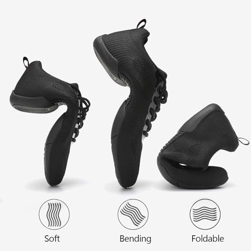 Cheer Shoes Girls Black Cheerleading Dance Shoes Athletic Training Tennis Breathable Youth Competition Cheer Sneakers Little Kid Size 12 to Women 11.53