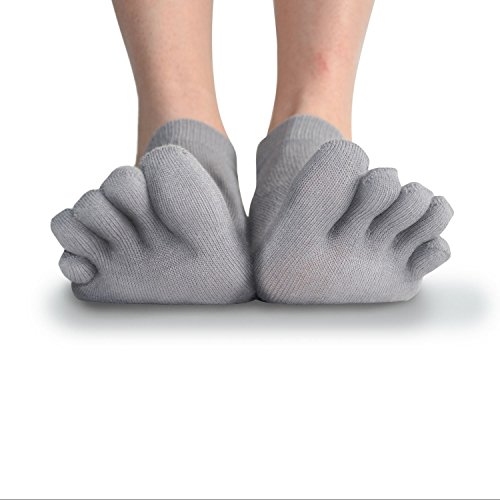 Vibram Merino Wool-Blend Crew Toe Socks (X-Large, Black)4