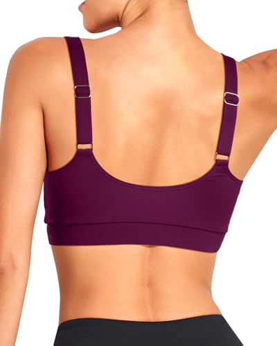 Image of Tempt Me Women Sports Bra Swim Crop Tops Only | Scoop neck, Bathing suits top, Removable cups, Adjustable straps