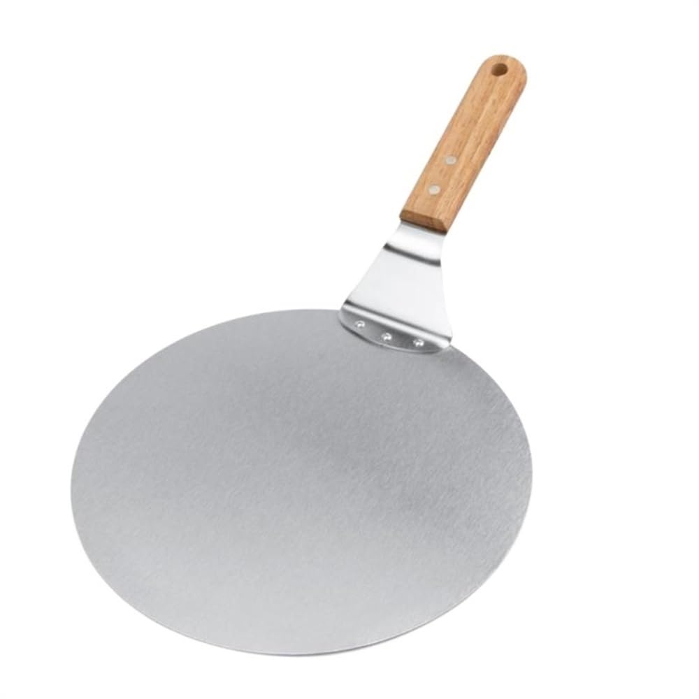 Łopatka Do Pizzy 1 Szt. Narzędzia Do Pieczenia Ciasta Ze Stali Nierdzewnej, Zapobiegająca Oparzeniom, Łopatka Do Pizzy, Uchwyt Dębowy, Łopatka Do Ciasta, Akcesoria Kuchenne, Łopatka Do Pizzy