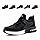 Loiston Chaussures de Sécurité Hommes Basket de Securite Femme Embout Acier Antidérapante Légère Coussin d'air Absorption Chaussures de Travail SM2-NoirBlanc EU44
