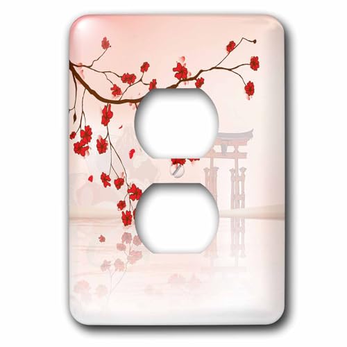 Joli cerisier blossoms cache prise décoratif scène orientale - 2