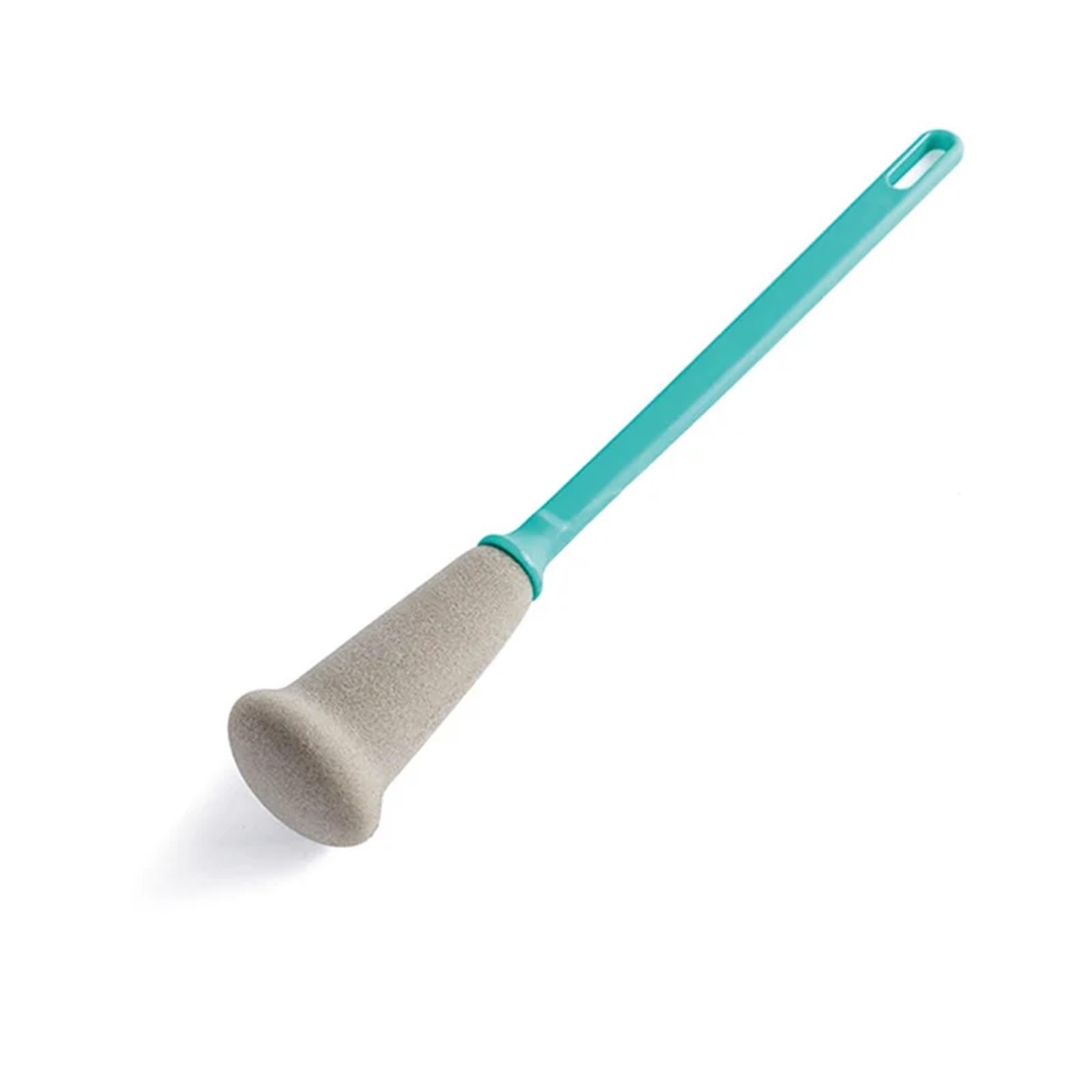 Flaschenbürste Schwammbürste mit langem Griff for Flaschen, Tassen, langlebige Kunststoff-Reinigungsbürste mit weichem Schwammkopf für die Küche(Green 1pc)