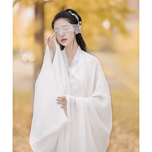 Costume de performance Hanfu blanc pour halloween et noël cosplay - 5