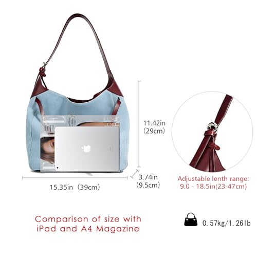 LAORENTOU Women Canvas Shoulder Tote Bag Handbags Large Size Purse Crossbody Bag Sylish Design for Ladies4