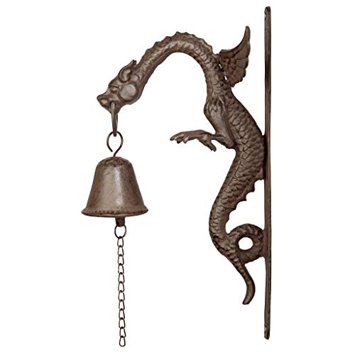 Design Toscano Qh8206 Florentine Dragon Gothic Decor Hanging Bell Wall Sculpture, 12 Inch, Single #TOP3