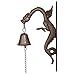 Design Toscano QH8206 Florentine Dragon Gothic Decor Hanging Bell Wall Sculpture, 12 Inch, Single, Twin
