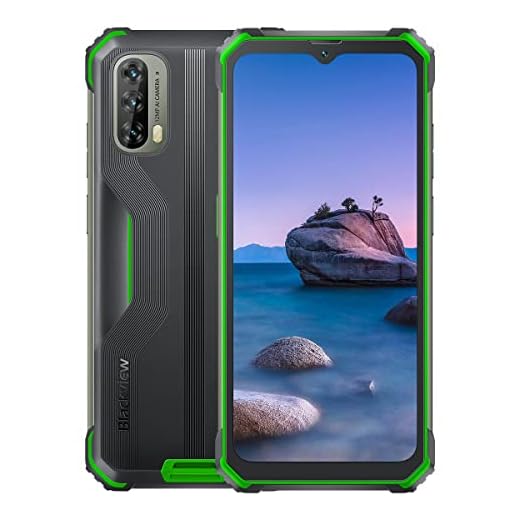 Blackview Android 12 Móvil Resistente BV7100, 13000mAh Batería, 33W Carga Rápida, IP68/IP69K Smartphone Impermeable Antigolpes, Helio G85 6GB+128GB, 6,58’’ FHD+, 12MP Cámara Triple, GPS NFC Verde