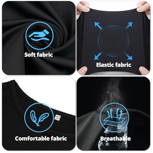 Men's Lightweight Spring Base Layer - Breathable Undershirt & Pants, Limited Sizes4