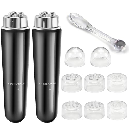 2PCS 4 in 1 Elektrische Gesichtsmassagegerät - Akupressur Mini Massagegerät...