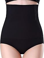 ELEG & STILANCE High Waisted Body Shaper Seamless Hipster Tummy Control High Waist Slimming Tummy Tucker for Women Plus Size (Pack of 1) (Black, 5XL)