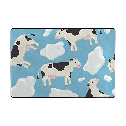 Tapis de surface bleu antidérapant et doux pour isoler le sol du salon - 2